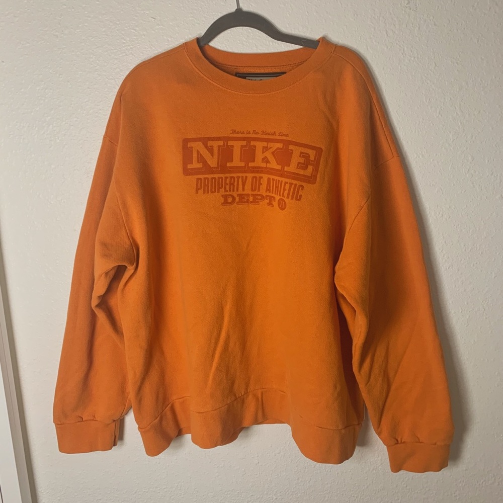 Orange sweatshirt